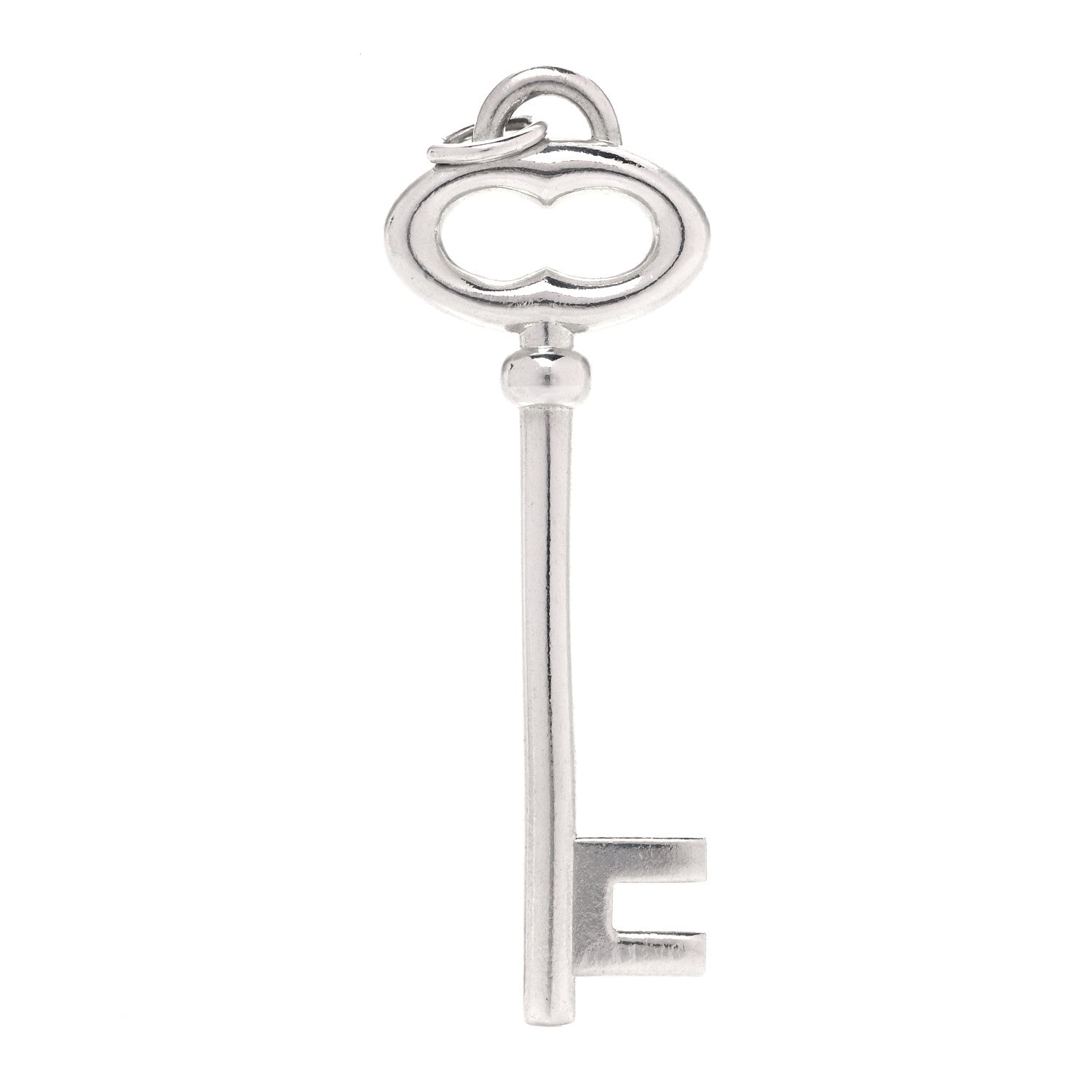 Tiffany Sterling Silver Vintage Oval Key Pendant 1 of 5