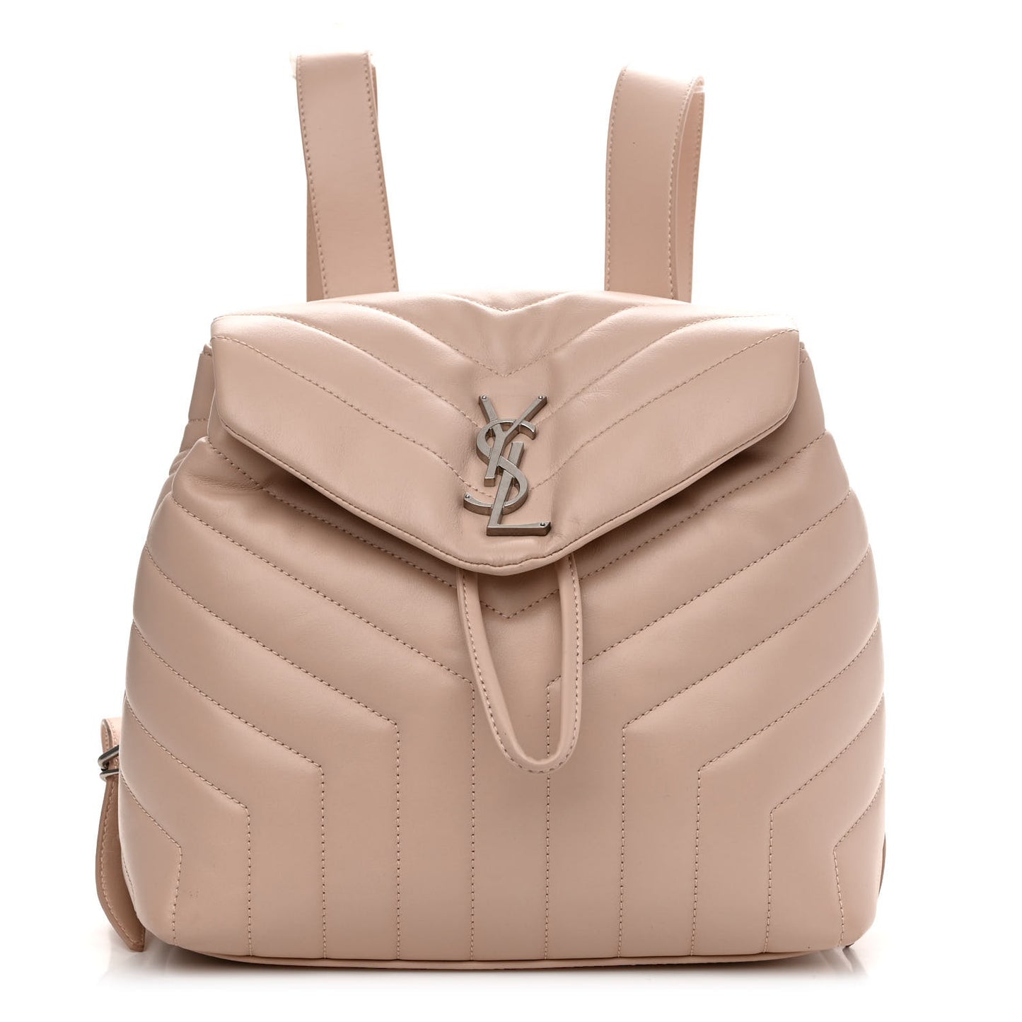 Calfskin Y Quilted Monogram Small Loulou Backpack Marble Pink