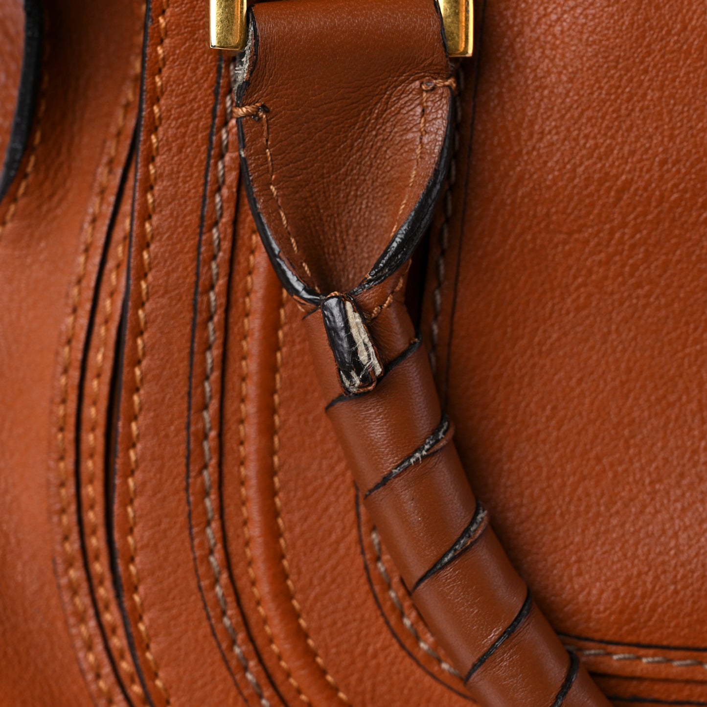 Calfskin Medium Marcie Satchel Tan