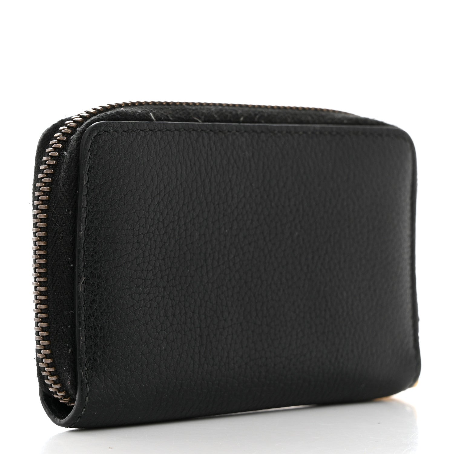Gucci Calfskin Logo Zip Around Card Case Black 3 of 8