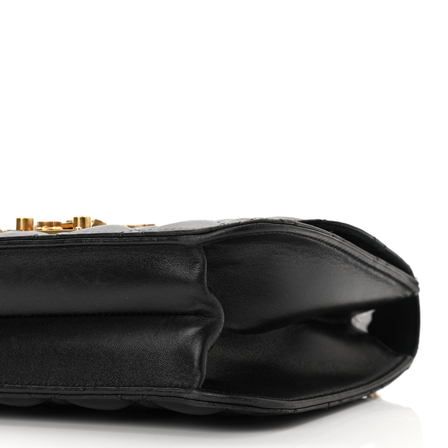 Lambskin Cannage Large Dioraddict Flap Bag Black