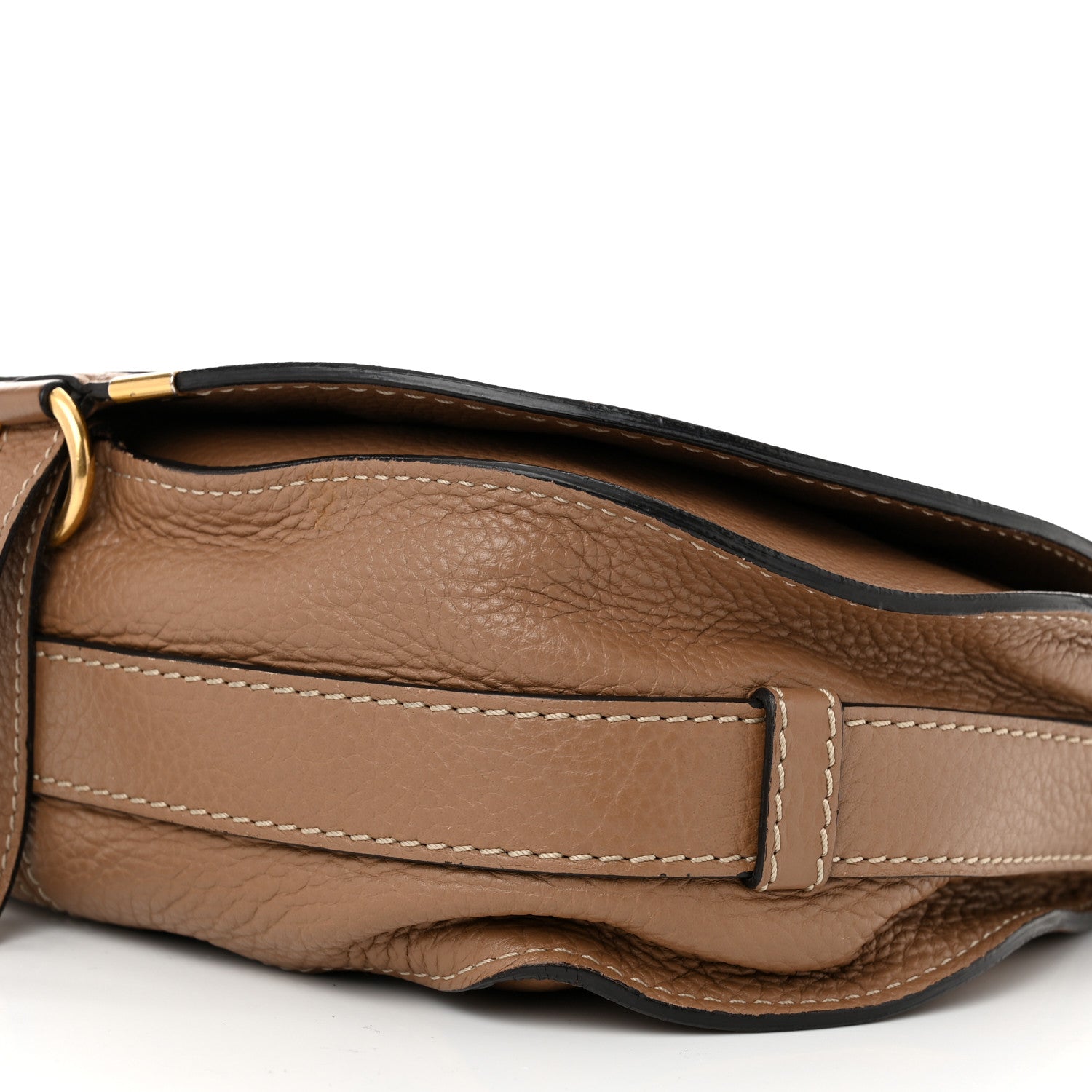 Chloe Calfskin Medium Marcie Round Crossbody Bag Nut 10 of 11