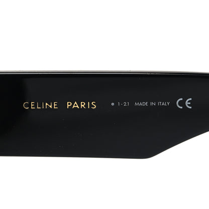 Celine Acetate Flat Top Rectangular Sunglasses CL400921 Black 5 of 7
