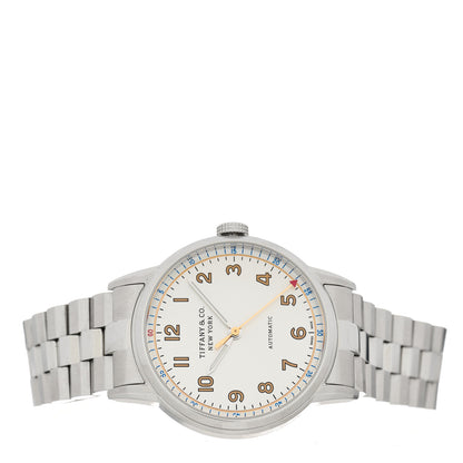 Tiffany Stainless Steel 34mm CT60 3-Hand Automatic Watch 2 of 5