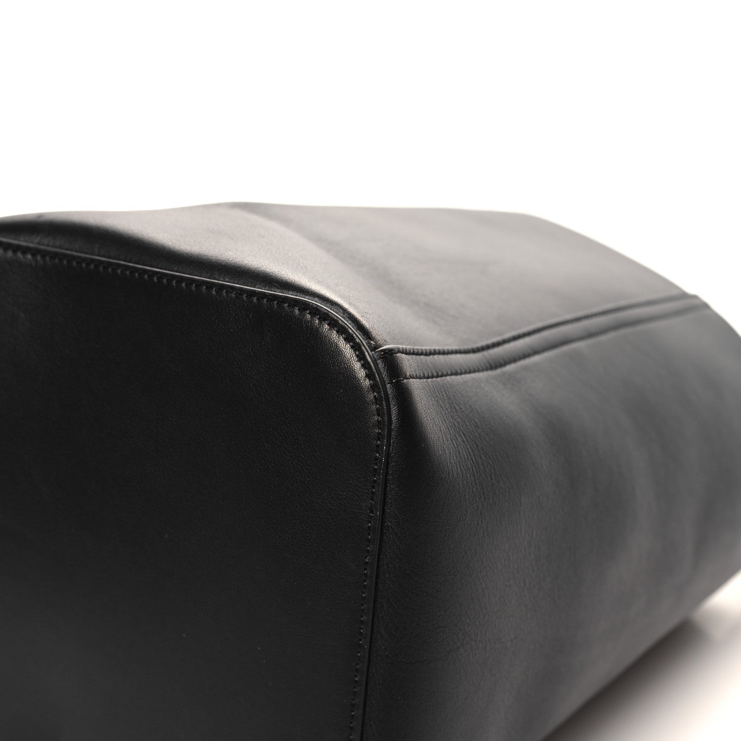 Loewe Smooth Calfskin Medium Pebble Bucket Bag Black 11 of 11