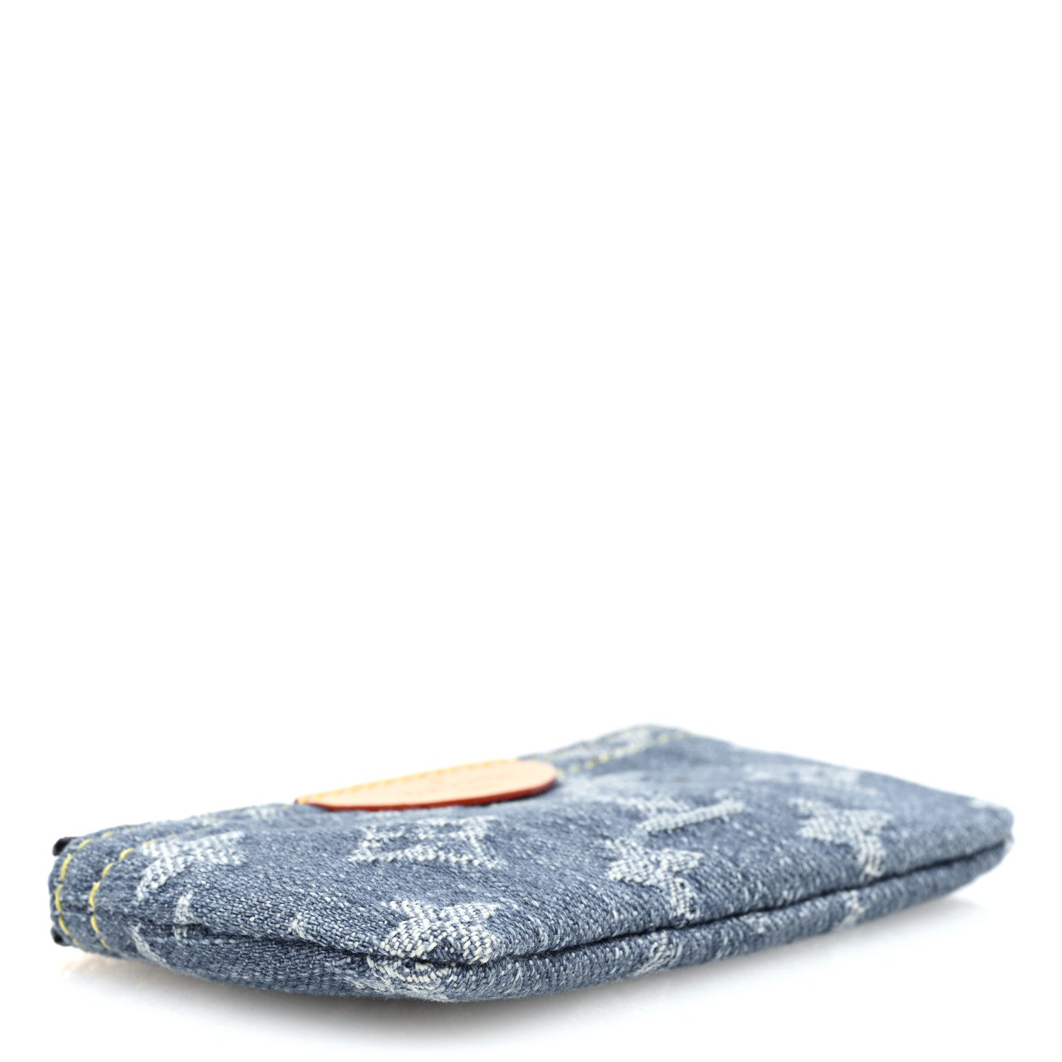 Louis Vuitton Monogram Denim Key Pouch Denim Blue 4 of 6