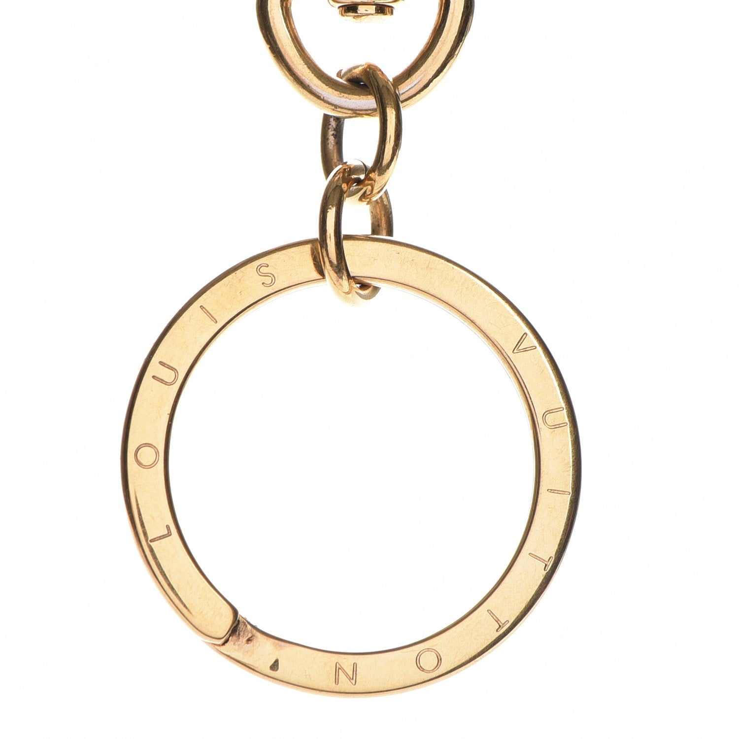 Louis Vuitton Pochette Extender Key Ring Gold 3 of 4