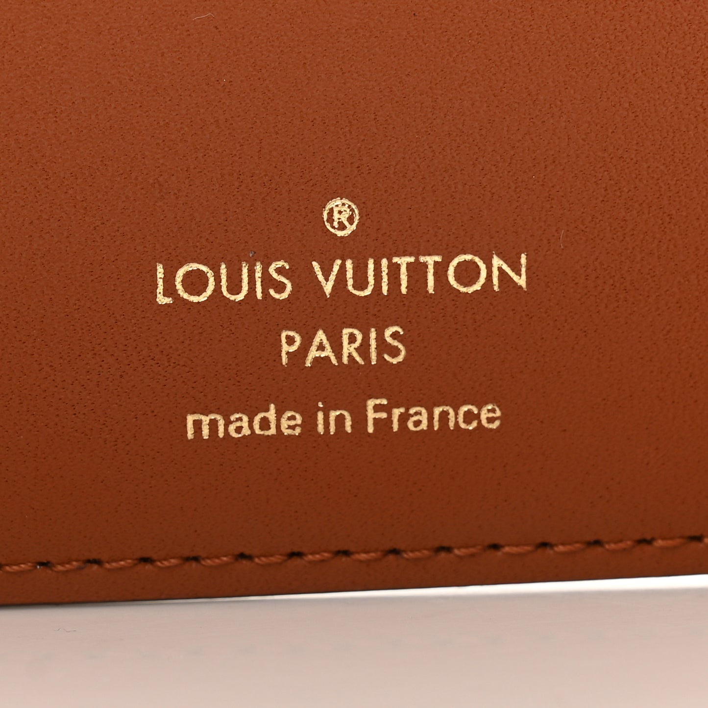 Monogram Flower Lock Compact Wallet Caramel