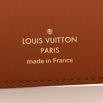 Louis Vuitton Monogram Flower Lock Compact Wallet Caramel 6 of 12