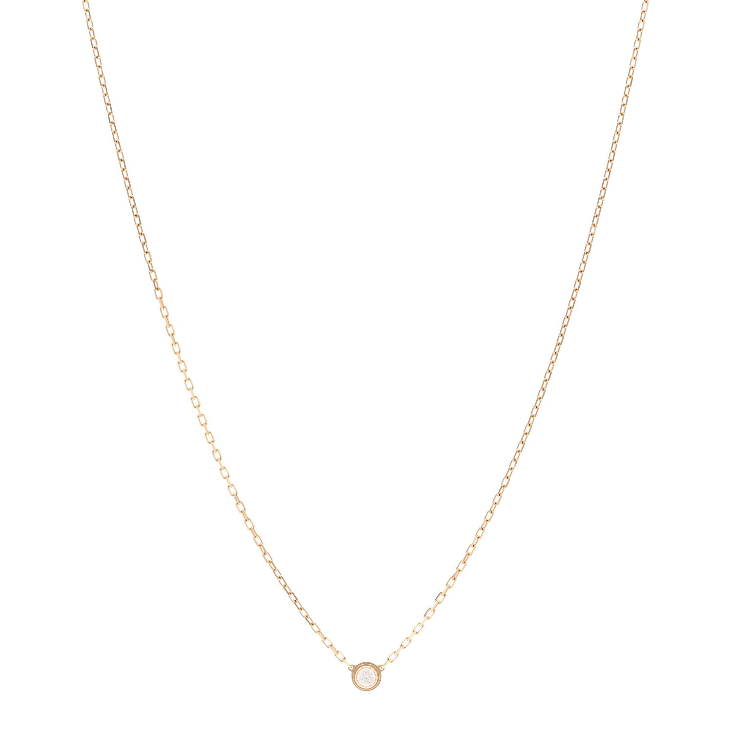 Cartier 18K Pink Gold Diamond SM D'Amour Pendant Necklace 1 of 5