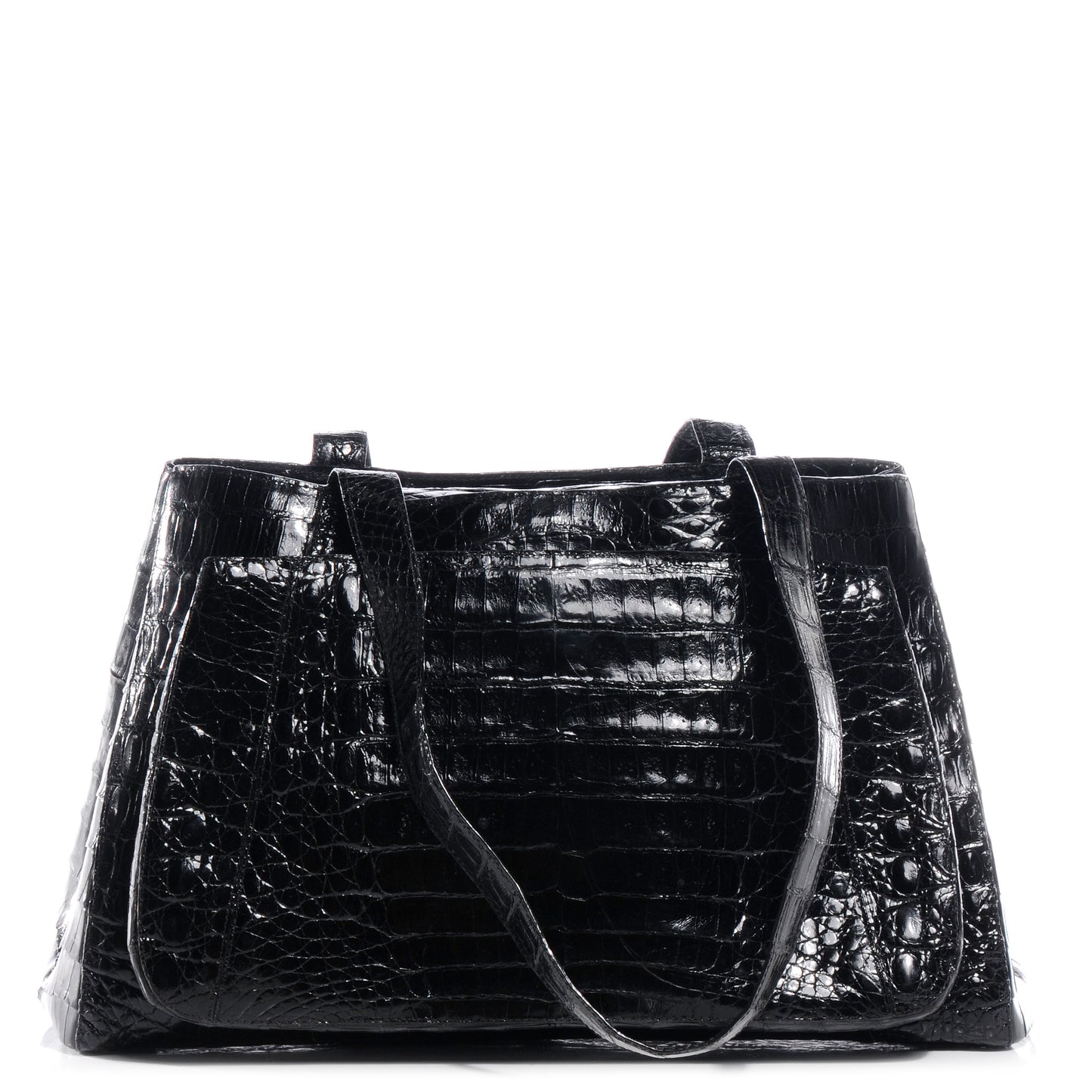 Crocodile Satchel Black