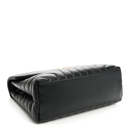 Saint Laurent Calfskin Y Quilted Monogram Medium Loulou Chain Satchel Black 4 of 10