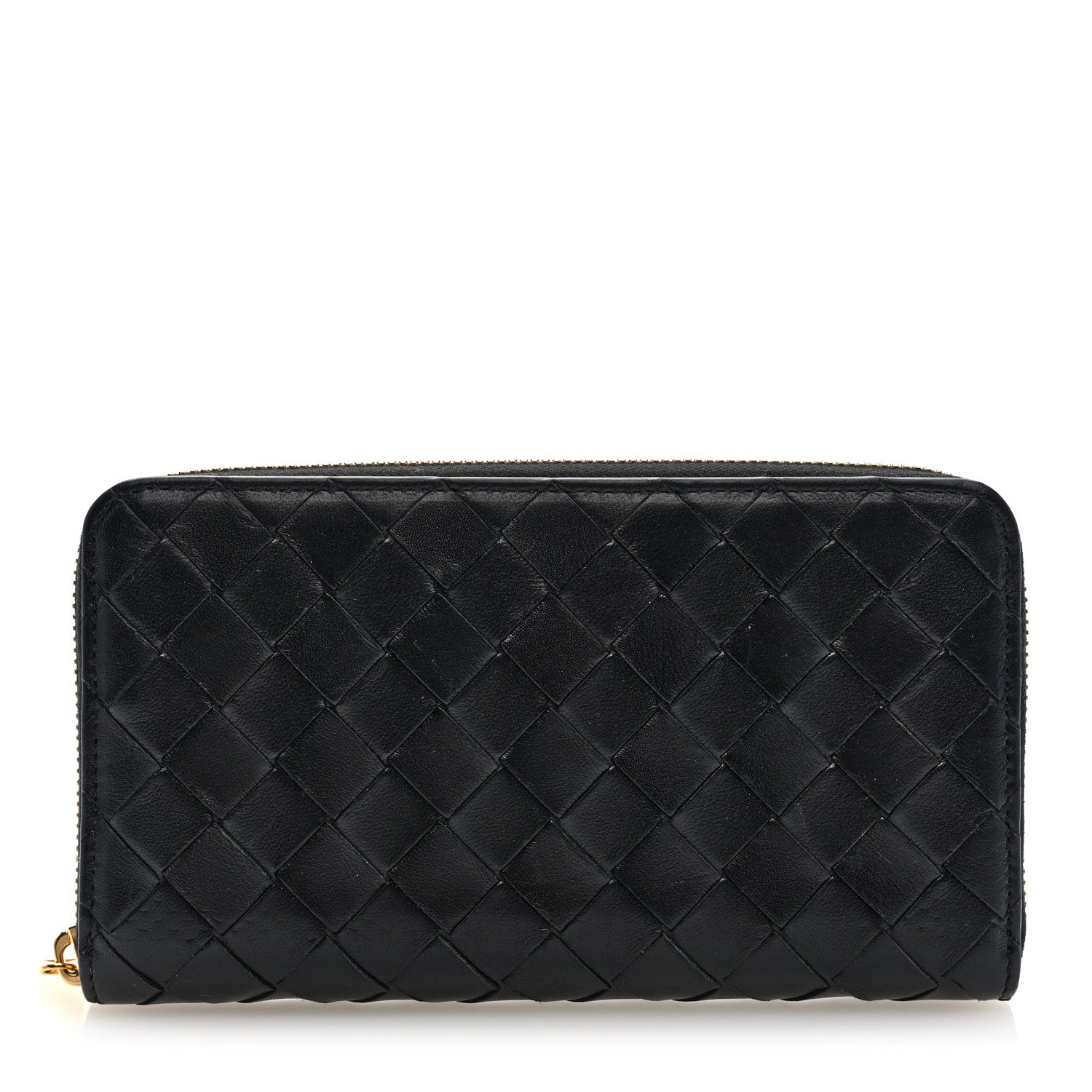 Bottega Veneta Nappa Intrecciato Zip Around Wallet Black 1 of 6