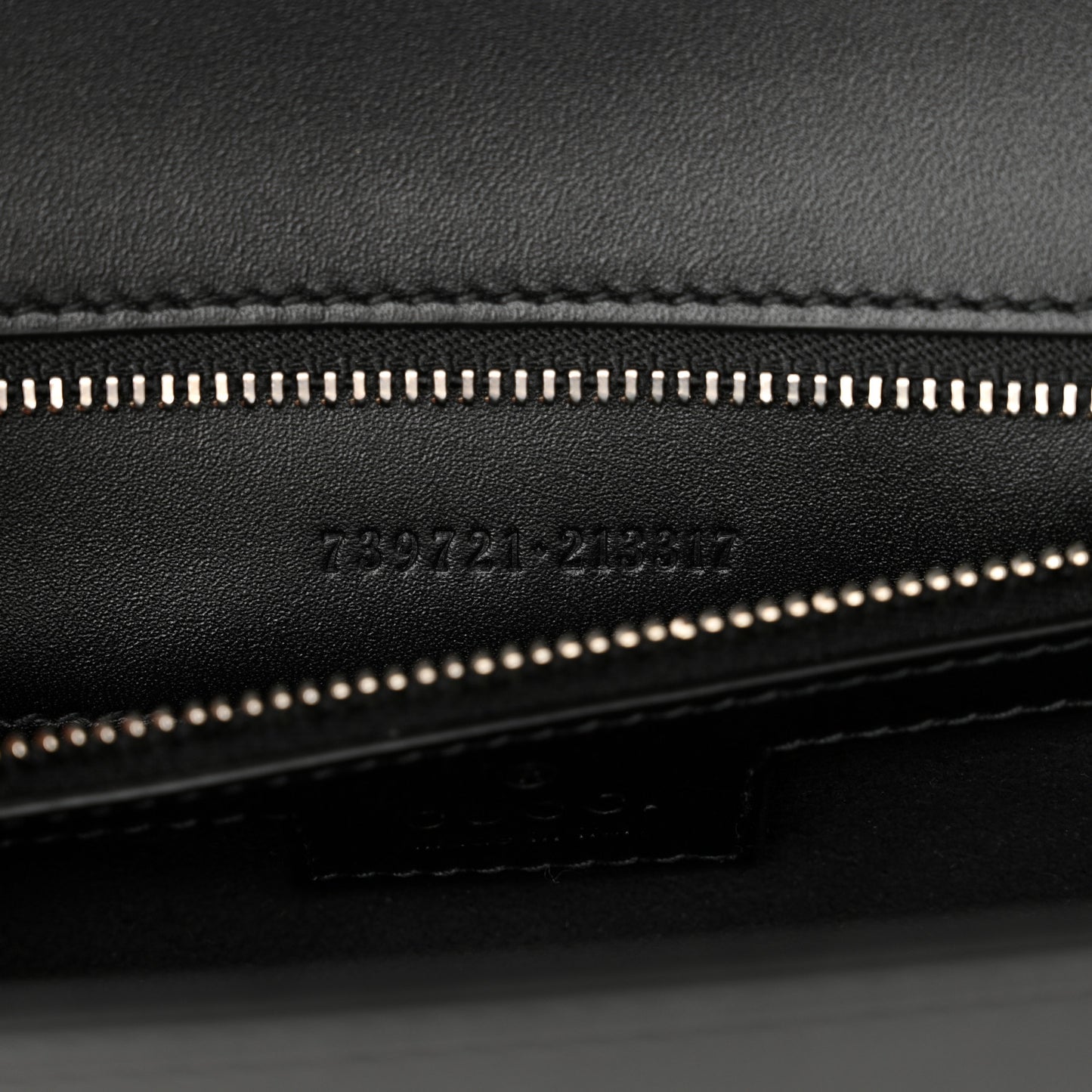 Senna Calfskin Petite GG Top Handle Shoulder Bag Black