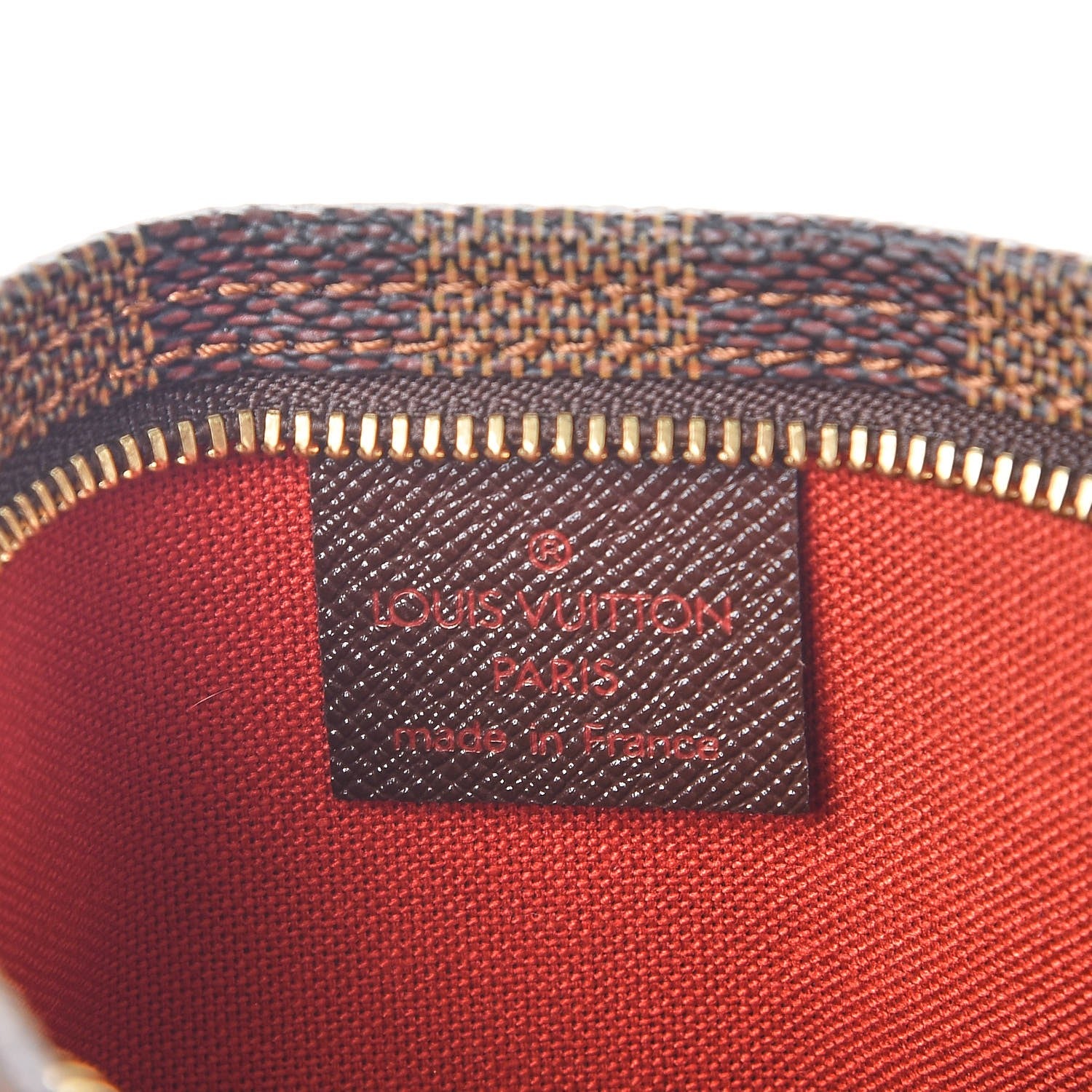 Louis Vuitton Damier Ebene Trousse Make Up Bag Pochette 7 of 10