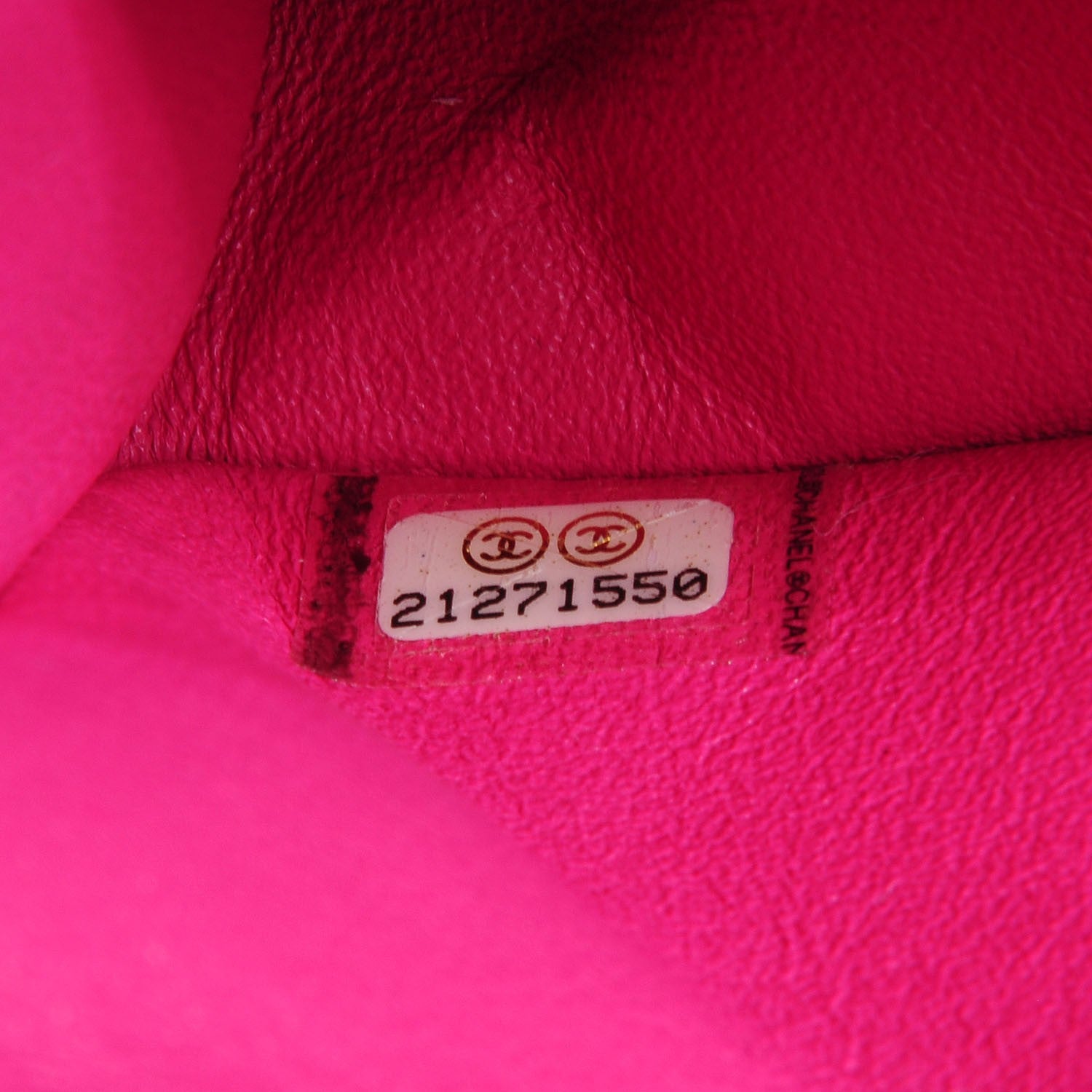 Chanel Lambskin Chevron Quilted Mini Rectangular Flap Fuchsia 9 of 9