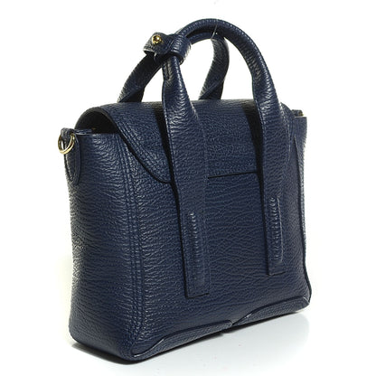 3.1 Phillip Lim 3.1 Textured Calfskin Mini Pashli Satchel Ink 4 of 16
