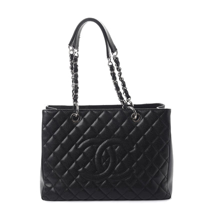 Chanel Caviar Quilted Grand Shopping Tote GST Black 1 of 13