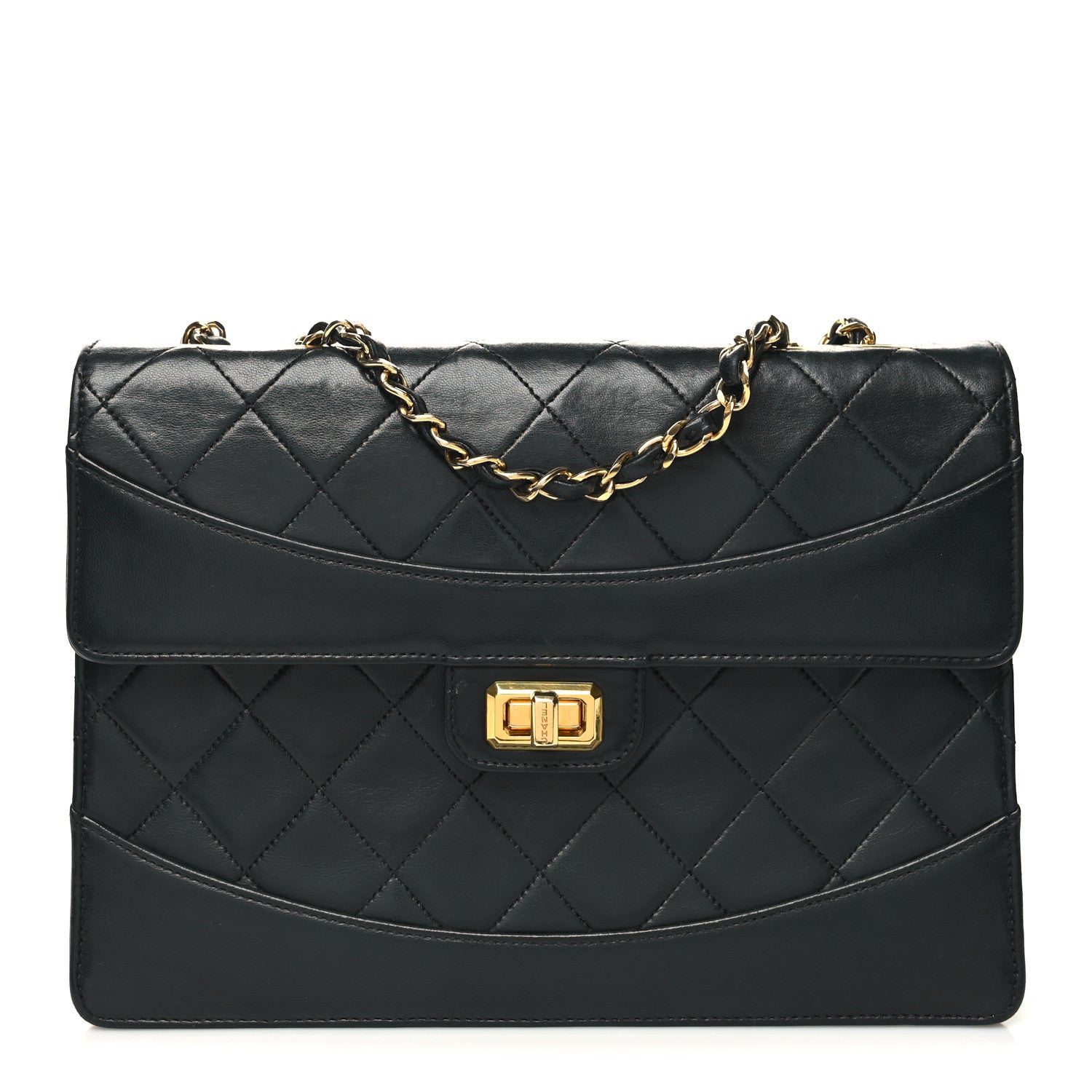 Chanel Lambskin Quilted Medium Mademoiselle Single Flap Black 1 of 11