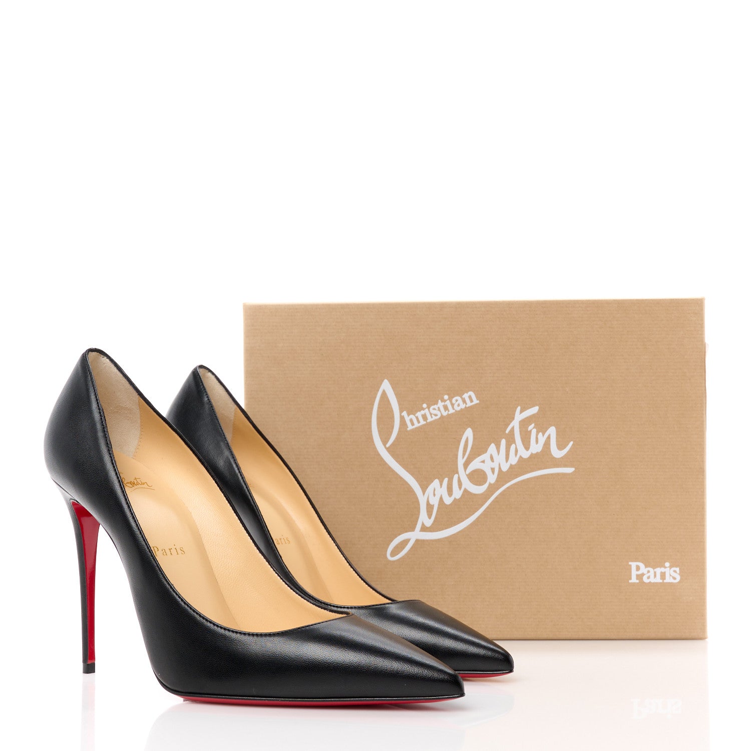Christian Louboutin Shiny Nappa Kate 100 Pumps 39 Black 8 of 8