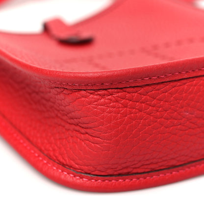 Hermes Taurillon Clemence Evelyne TPM Rouge Piment 9 of 12