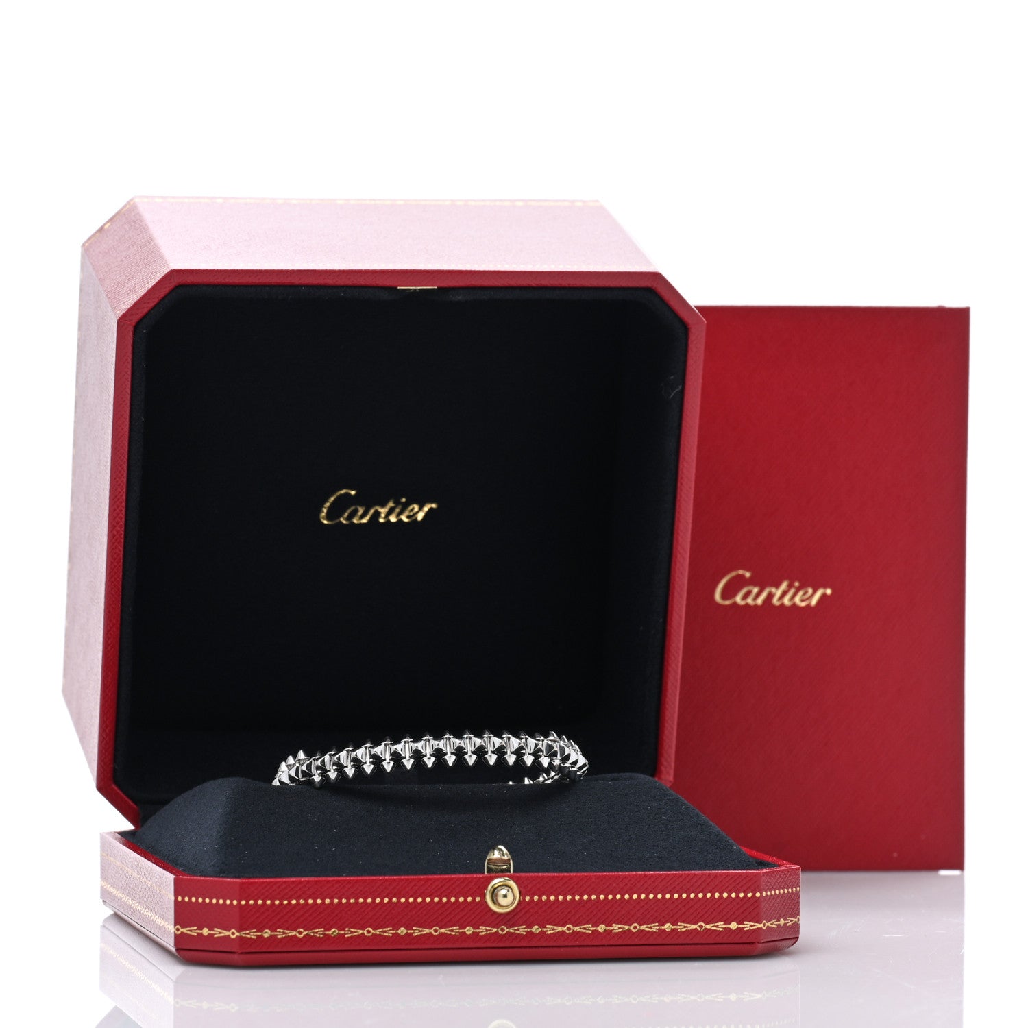 Cartier 18K White Gold Medium Clash De Bracelet 15 4 of 4