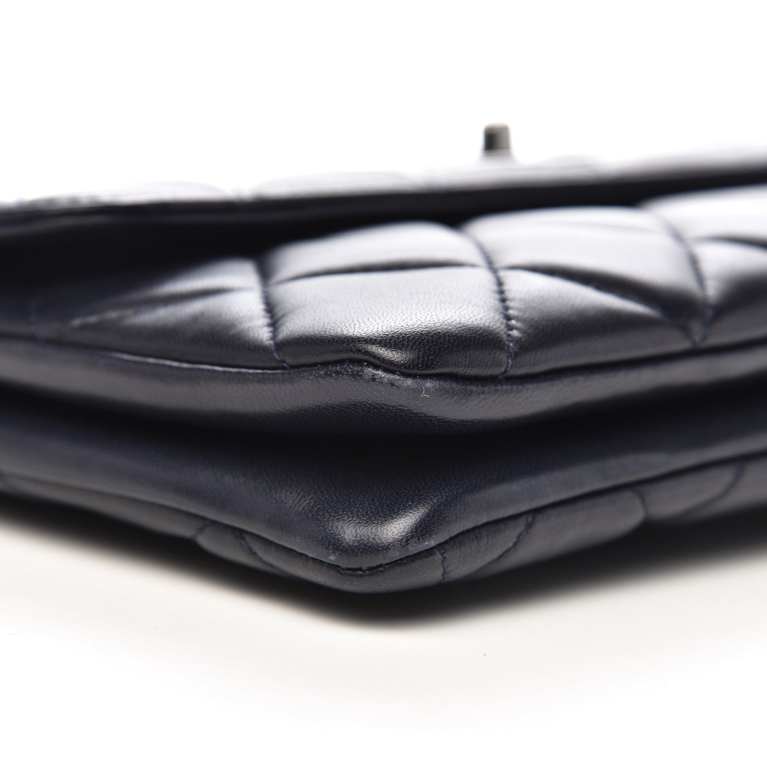 Chanel Lambskin Quilted Medium Trendy CC Flap Navy Blue 12 of 15