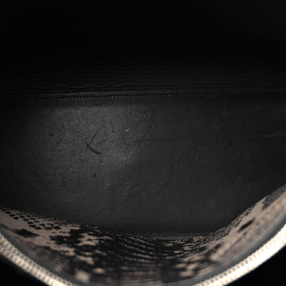 Saint Laurent Grained Calfskin Embossed Python Small Sac De Jour Black 5 of 12