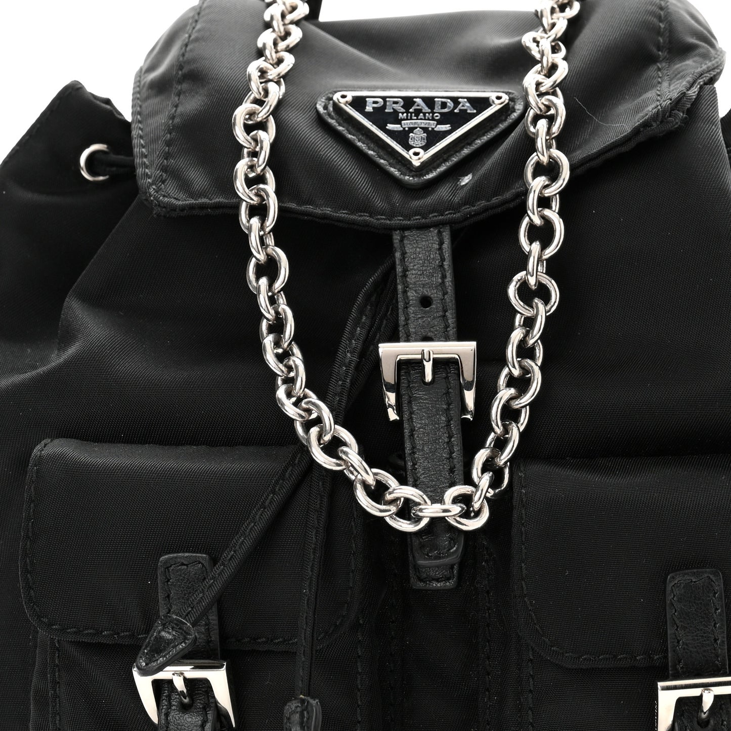 Nylon Vela Mini Crossbody Backpack Black
