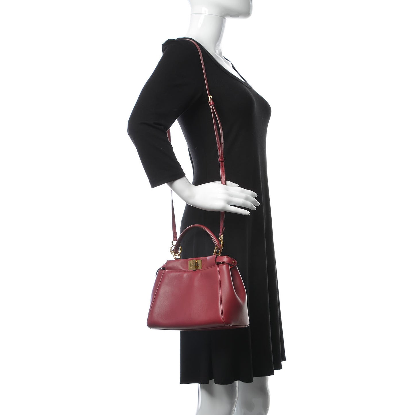 Nappa Monster Eyes Mini Peekaboo Iconic Satchel Amarena Fiamma