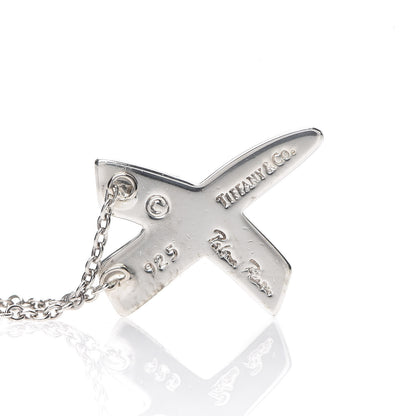 Tiffany Sterling Silver Paloma Picasso Graffiti X Pendant Necklace 6 of 6
