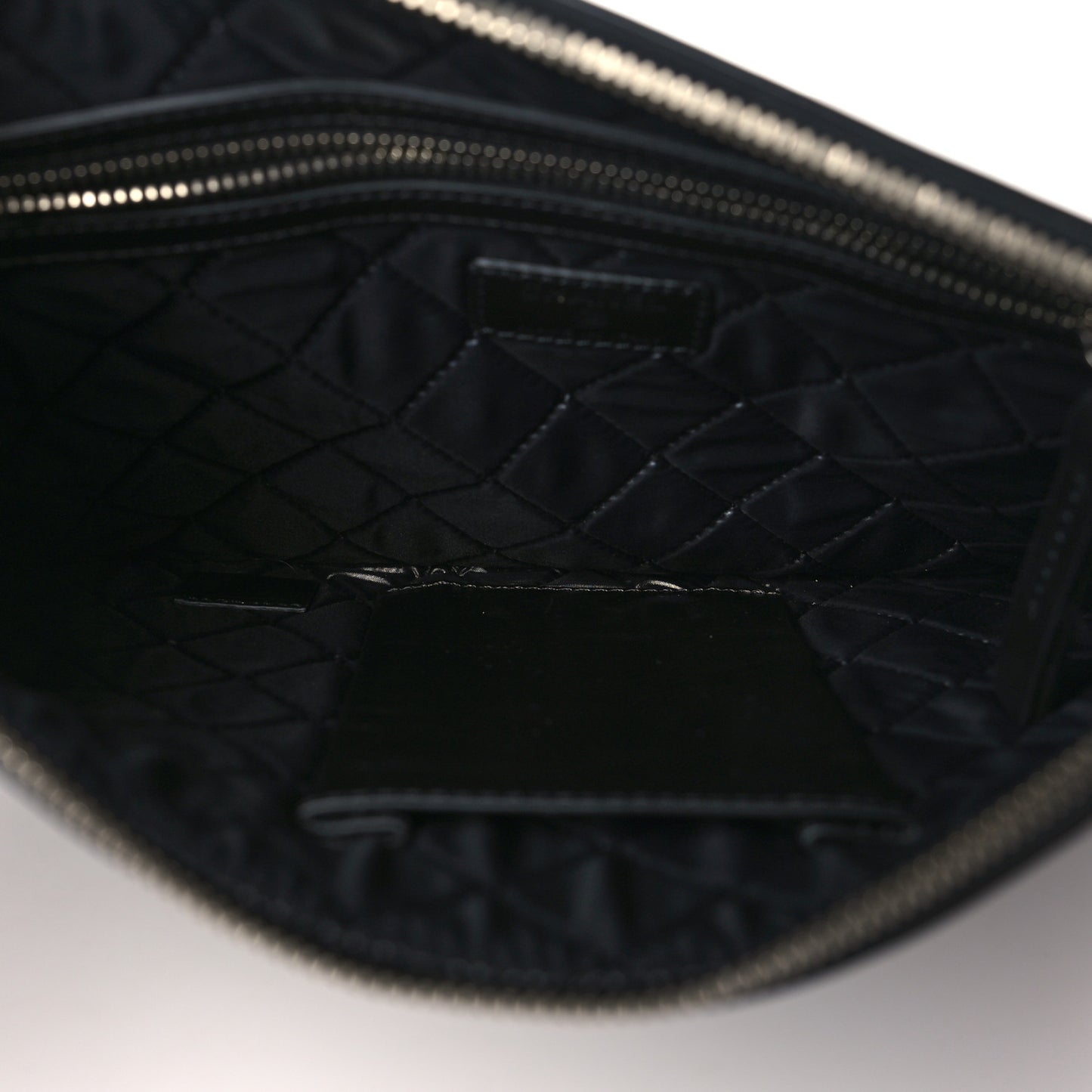 Calfskin Medium Je Ne Suis Pas En Solde Pouch Clutch Black