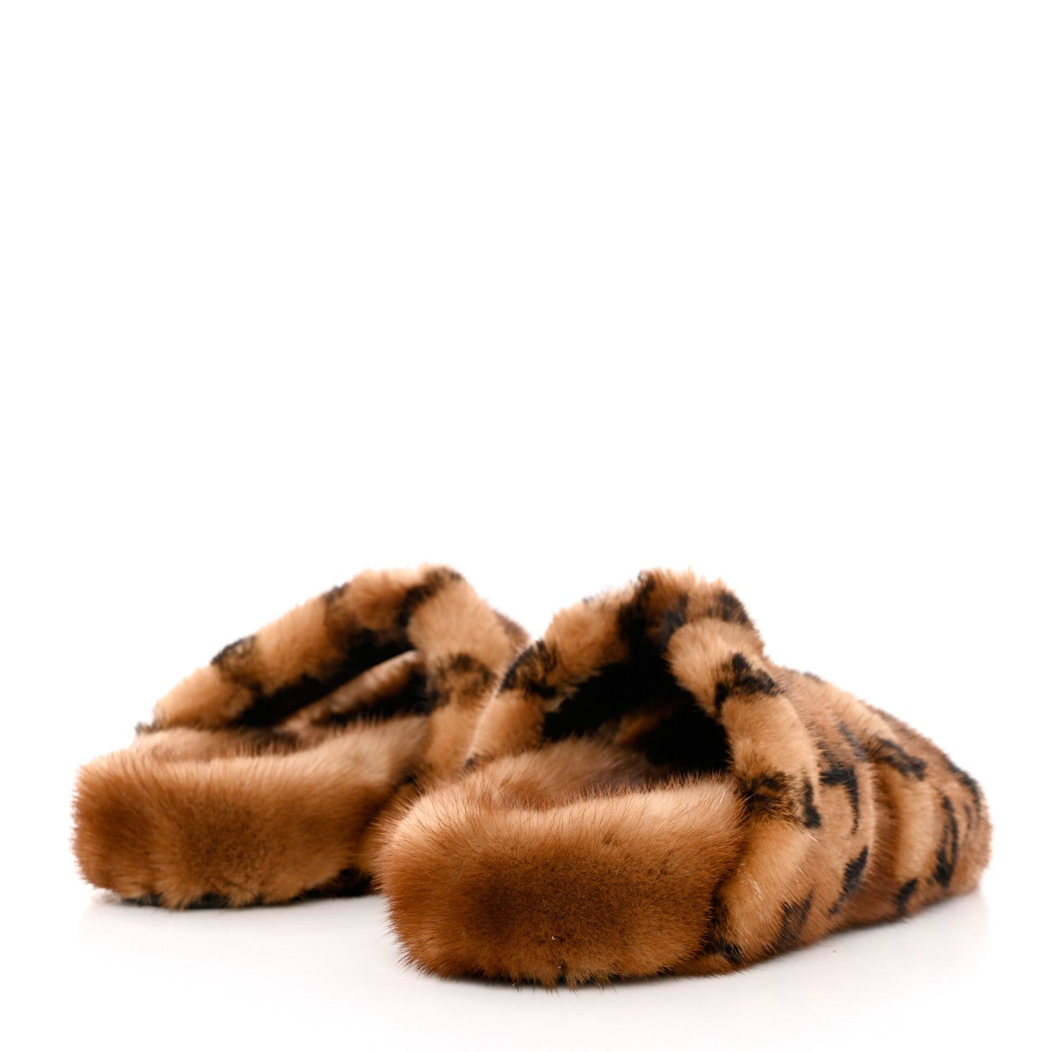 Louis Vuitton Mink Fur Bom Dia Slippers 38 Cognac 4 of 11