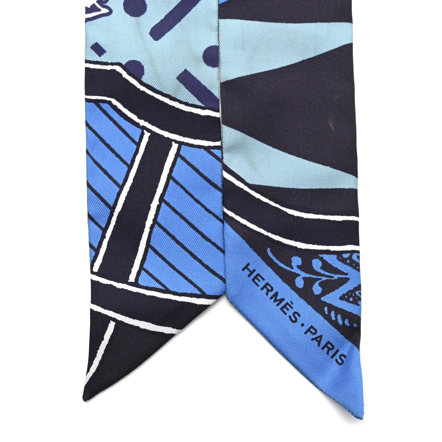 Silk Jeu De Soie Uniforme Twilly Cobalt Celadon Marine