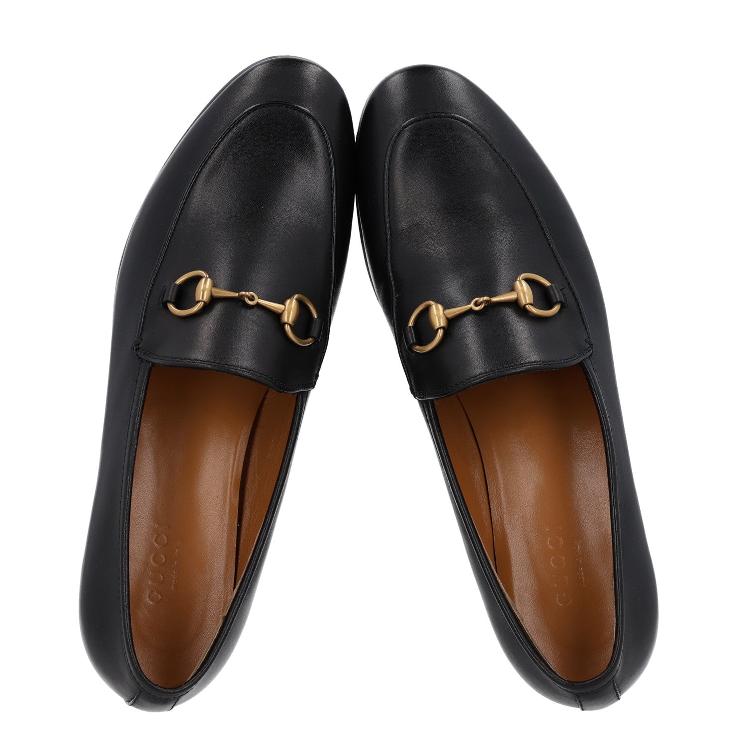 Gucci Calfskin Womens Jordaan Loafers 36.5 Black 2 of 11