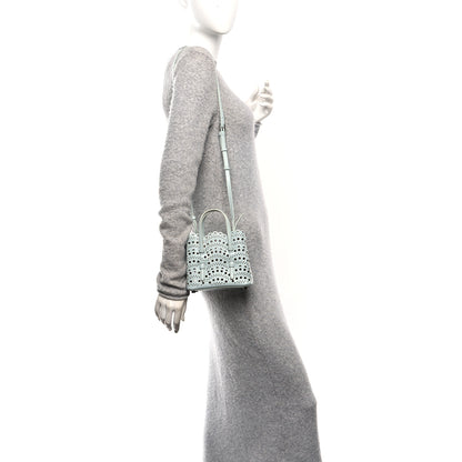 Alaia Calfskin Vienne Wave Mina 16 Bag  Gris Vert 2 of 9
