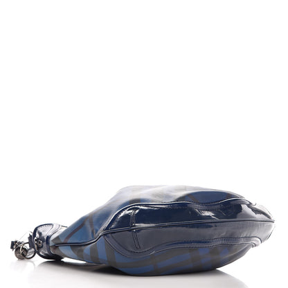 Burberry Nova Pop Degrade Medium Craigwell Hobo Jet Blue 5 of 13