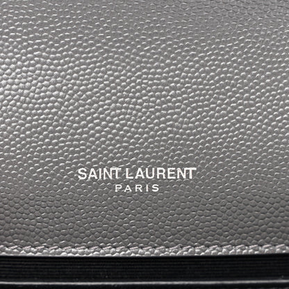 Saint Laurent Grain De Poudre Small Monogram Kate Satchel Fog 6 of 11