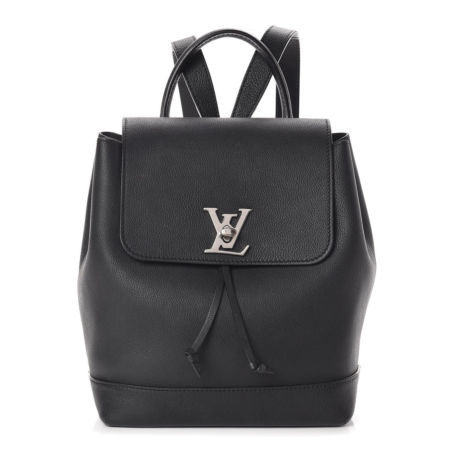 Calfskin Lockme Backpack Black