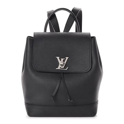 Louis Vuitton Calfskin Lockme Backpack Black 1 of 9