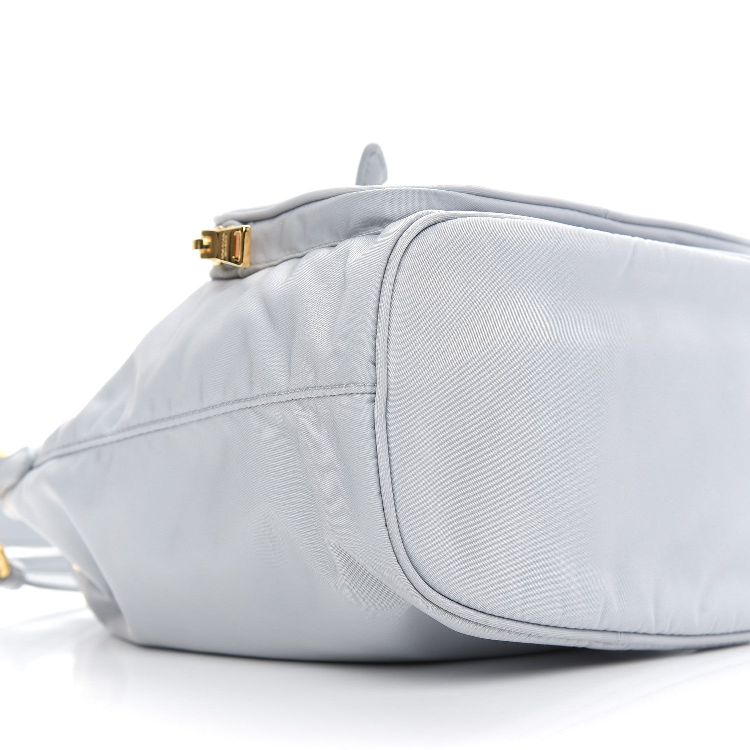 Prada Re-Nylon Saffiano Duet Bucket Crossbody Bag Fiordaliso 9 of 10