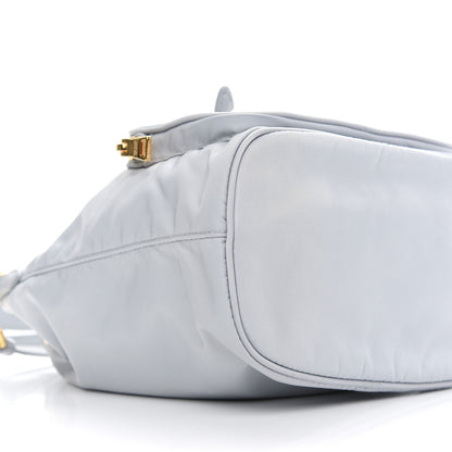 Prada Re-Nylon Saffiano Duet Bucket Crossbody Bag Fiordaliso 9 of 10