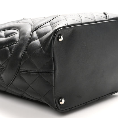 Chanel Calfskin Quilted Medium Cambon Tote Black 9 of 10