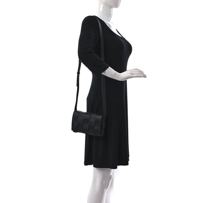 Bottega Veneta Lambskin Maxi Intreccio Small Cassette Crossbody Bag Black 2 of 10