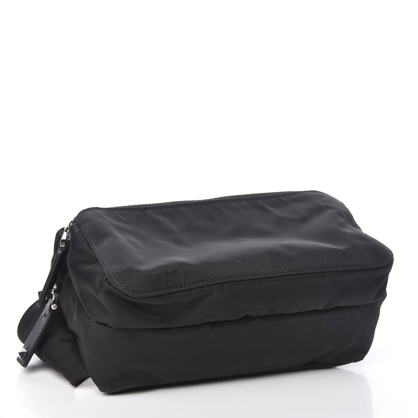 Nylon VLTN Banane Belt Bag Black