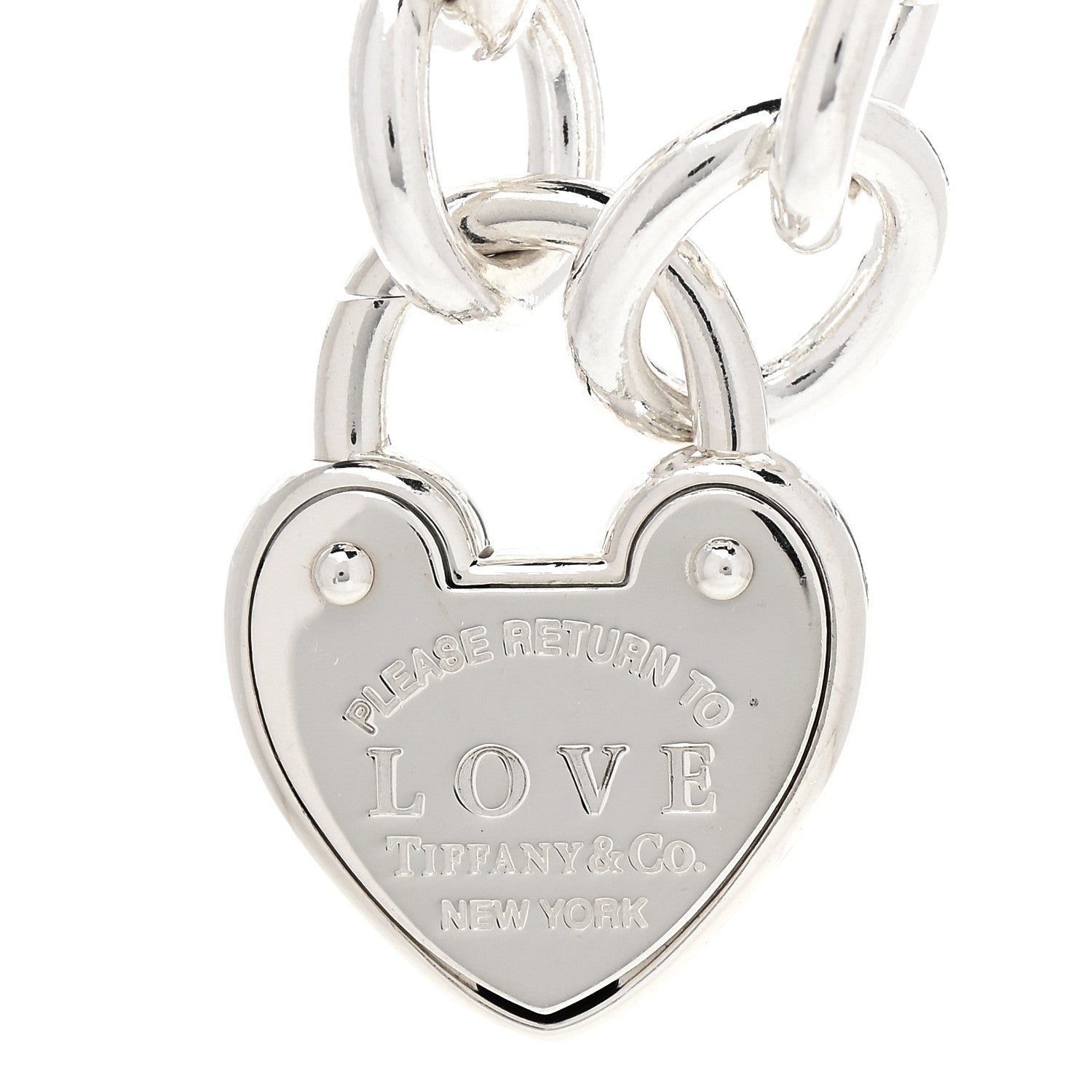 Tiffany Sterling Silver Return to Tiffany Love Lock Bracelet 4 of 7