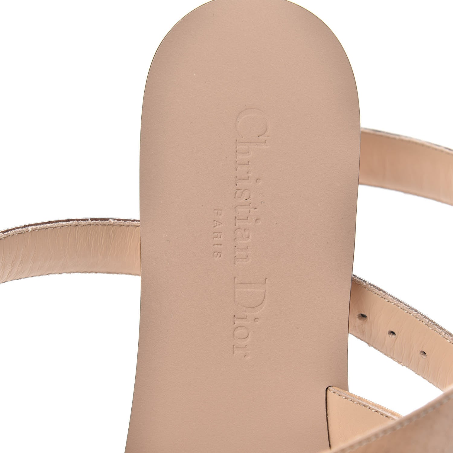 Christian Dior Ayers Degrade Poison-D Sandal 36 Nude 6 of 9