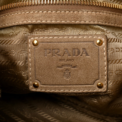 Prada Denim Eco Lapin Logo Tote Avio Cipria 5 of 11