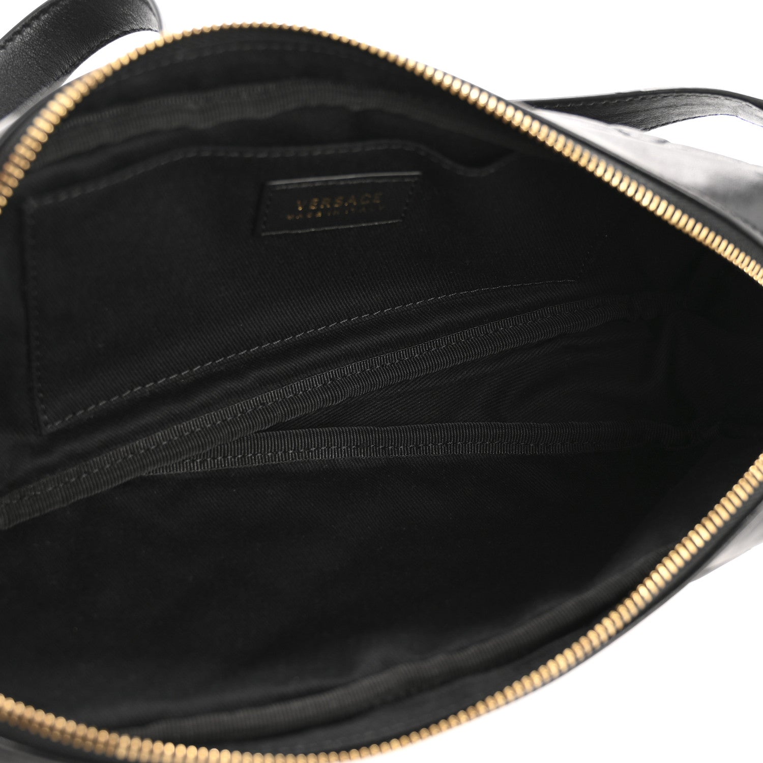Versace Nappa Barocco Quilted Vanitas Medea Belt Bag Black Red White 5 of 14