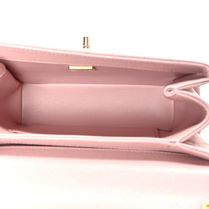 Chanel Caviar Quilted Small Carry Me Top Handle Flap Pink 5 of 10